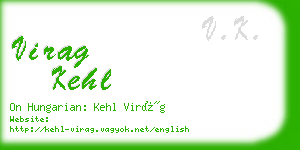 virag kehl business card